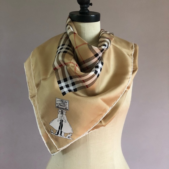 vintage burberry nova check scarf